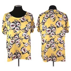 Everleigh - Oversized Floral Short Sleeve Top - Nordstrom